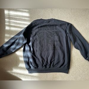 Taylor Swift eras tour crewneck sweatshirt (official merchandise)